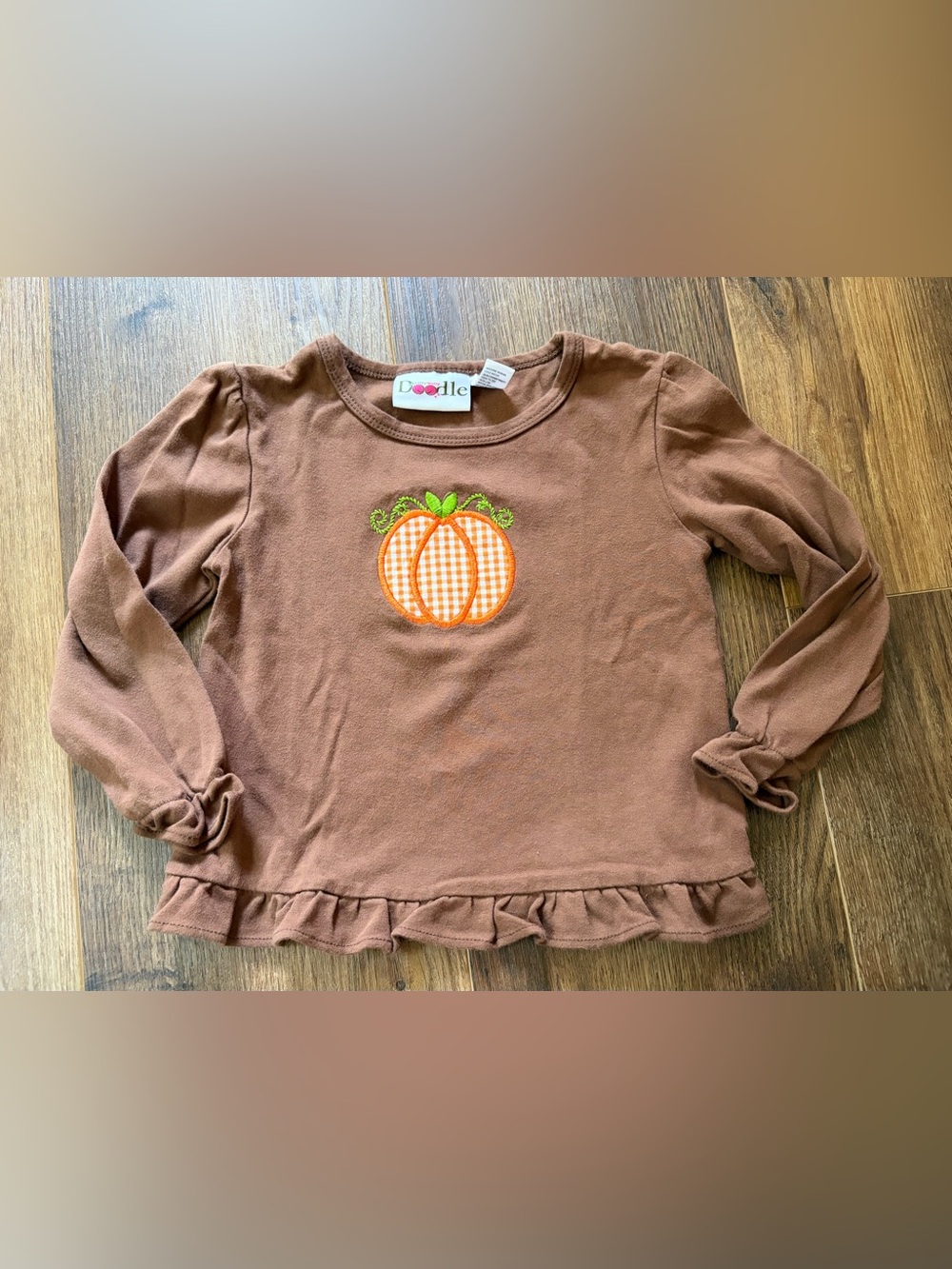 Lolly Wolly Doodle pumpkin shirt